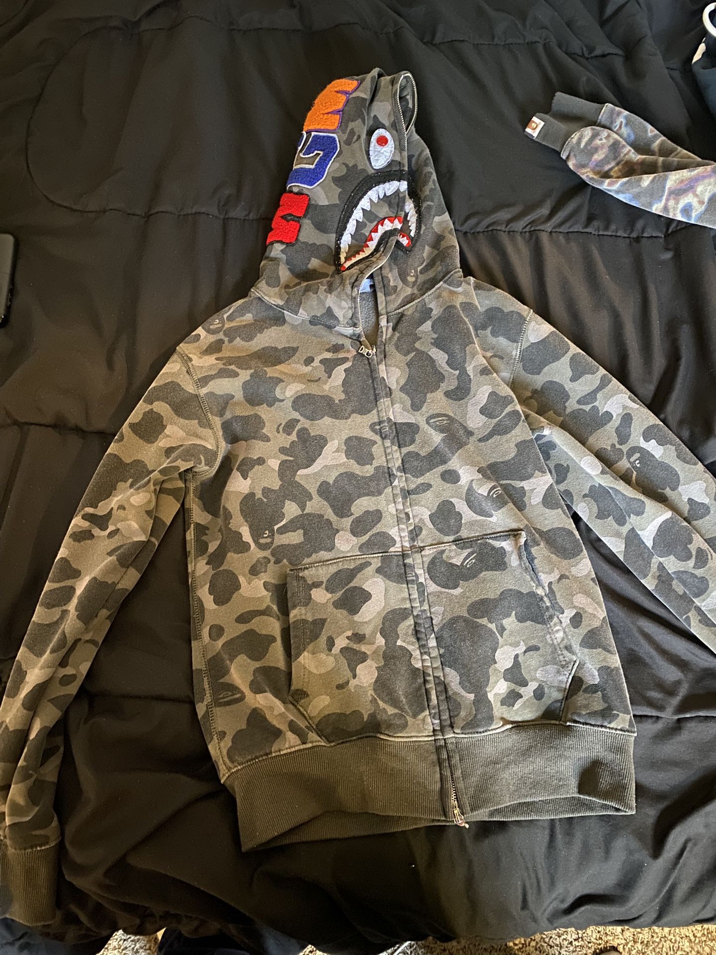 Gray Camo Bape Hoodie 