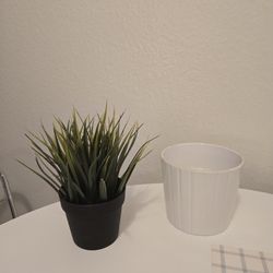 Ikea Kardemumma Artificial Plant And White Pot
