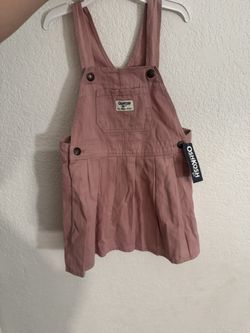Oshkosh B Gosh Girls Overall Dress Hello Kitty Dress Pink New Size 4t