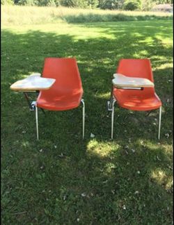 Vintage chair with desktop