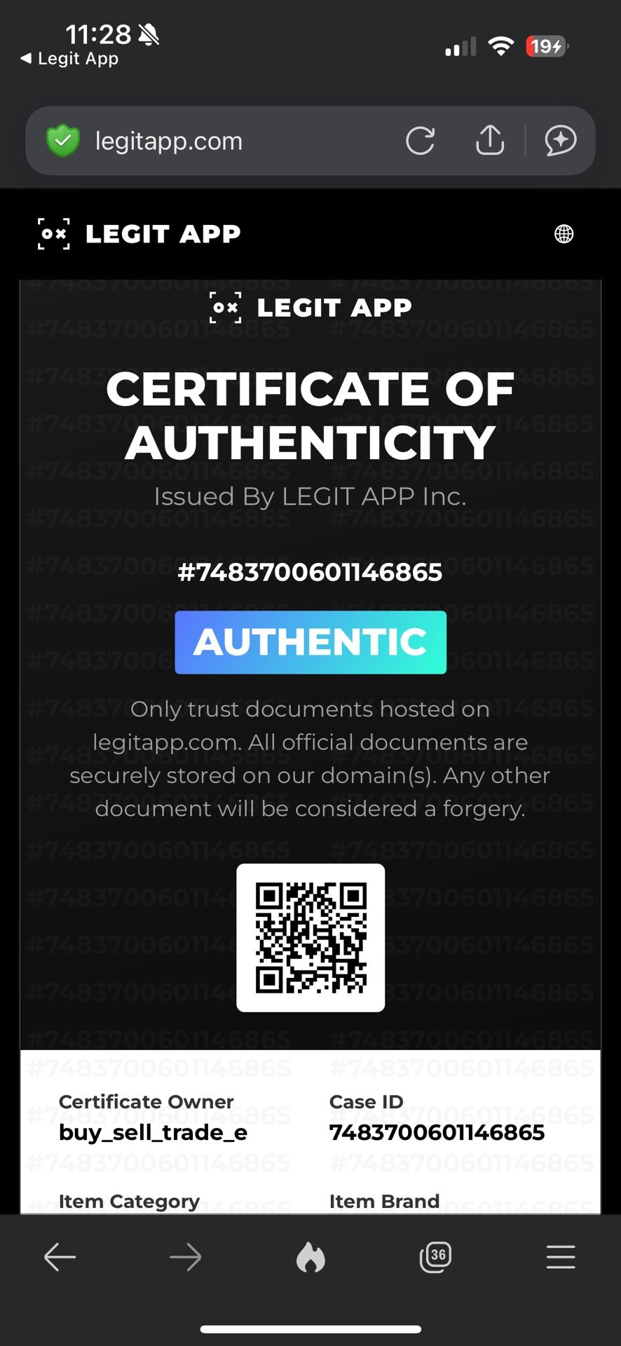 Authentic Louis Vuitton Trainers