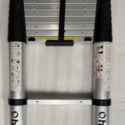 Brand New In Box 12.5 Ft Ohuhu  Aluminum Telescopic Ladder Compact And Ready To Use