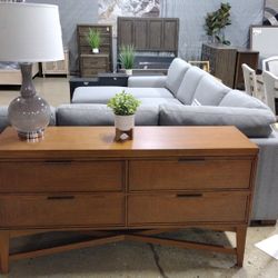 Beautiful Mid Century Modern Style Dresser Or Buffet (New)