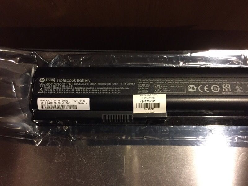 HP notebook battery EV06