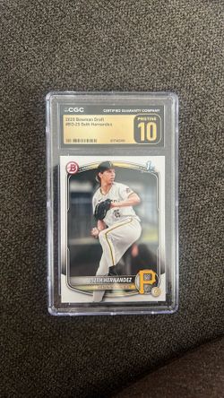 Seth Hernandez 2025 Bowman Draft 1st CGC Pristine 10