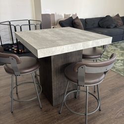 Living Spaces Table With Chairs Included 