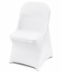 white spandex chair covers