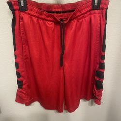 Nike Boys Red Athletic Shorts Size Medium