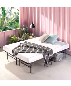 Amazon Queen Size Basic Bed frame & memory foam mattress