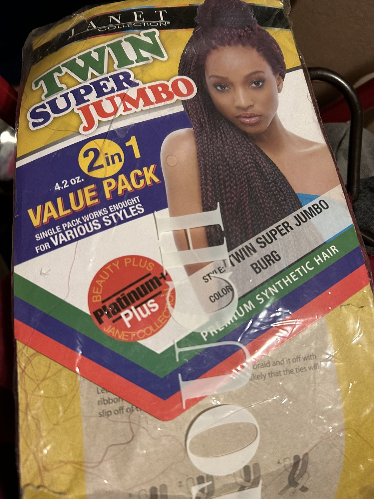 New Twin Pack Synthetic Hair