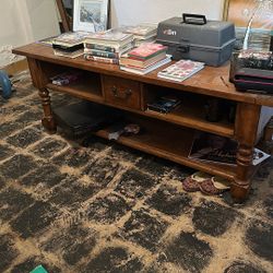 Large Solid Wood Tv Stand