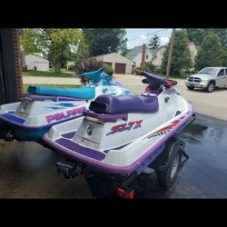 96 And 97 Polaris 3 Seater Jetskis