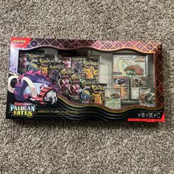 Pokemon TCG Paldean Fates Great Tusk ex Iron Treads ex Premium Collection Sealed