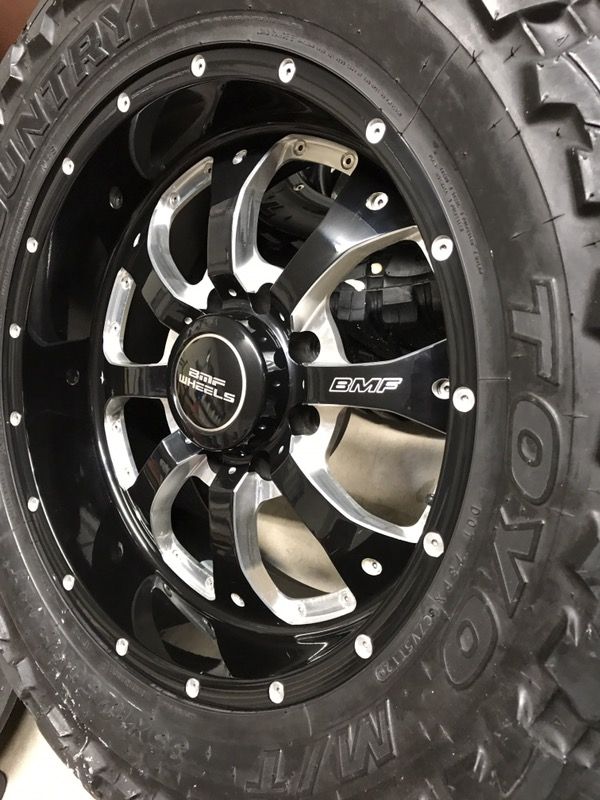 20x9" BMF novakane 8x170 f250/350 wheels w/ tires