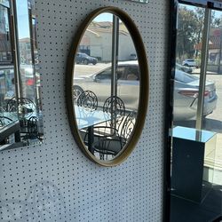 Gold Wood Frame Mirror