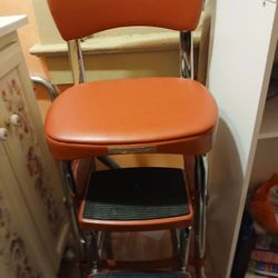 Chair With Step Stool