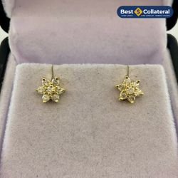 Diamond Earrings In 14k Gold