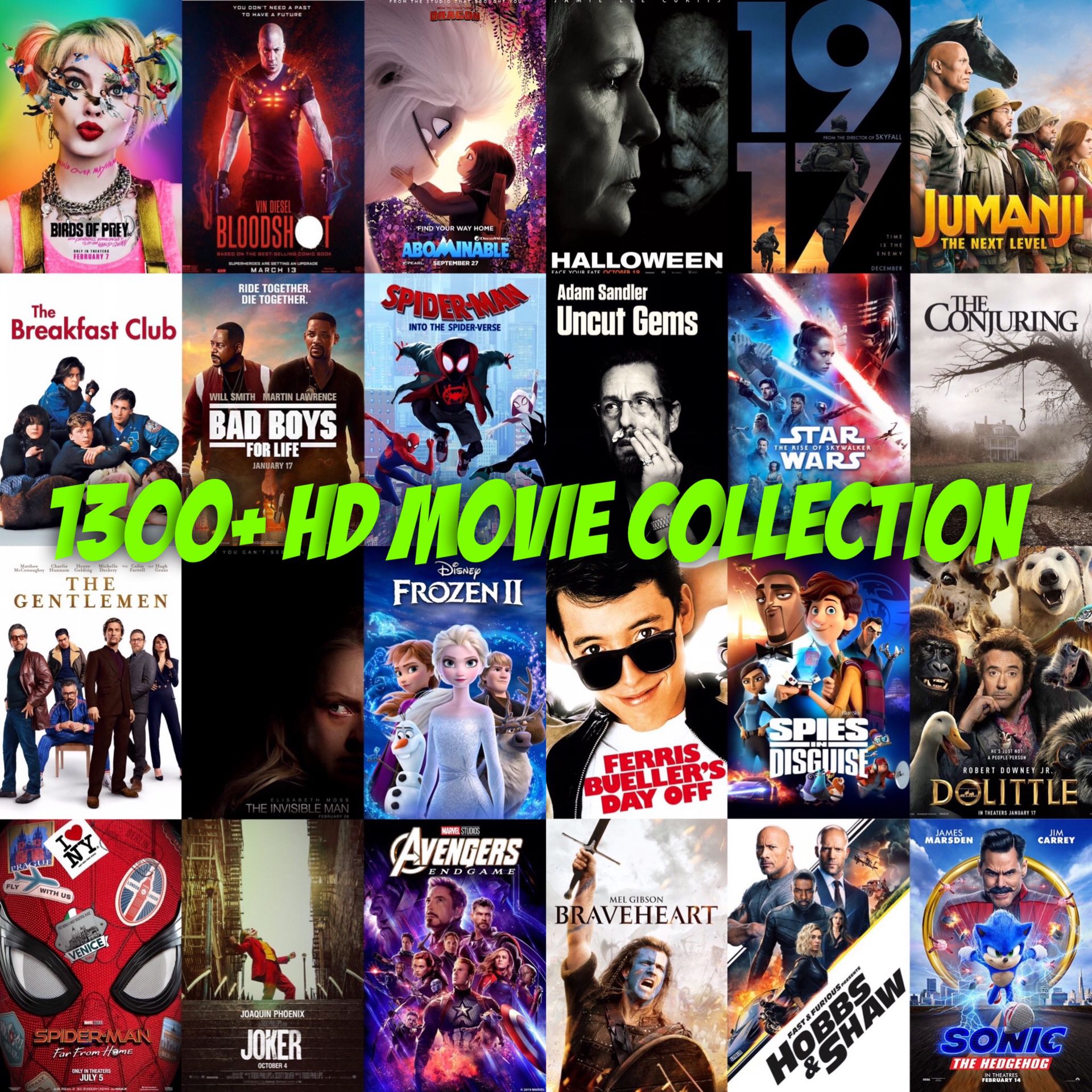 1300+ HD Movie Collection - Newest Releases and Classic Blockbusters