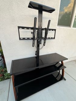 TV Stand with Integrated Mount and Shelves