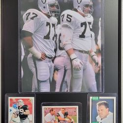 Raiders Howie Long And Alzeado Plaque 