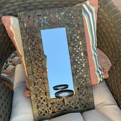 Mirror With Candle Holder