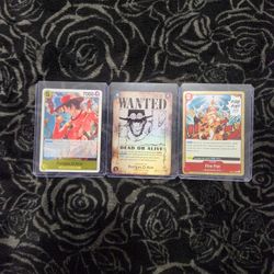 ONE PIECE CARDS - x3 Portgas D. Ace Cards