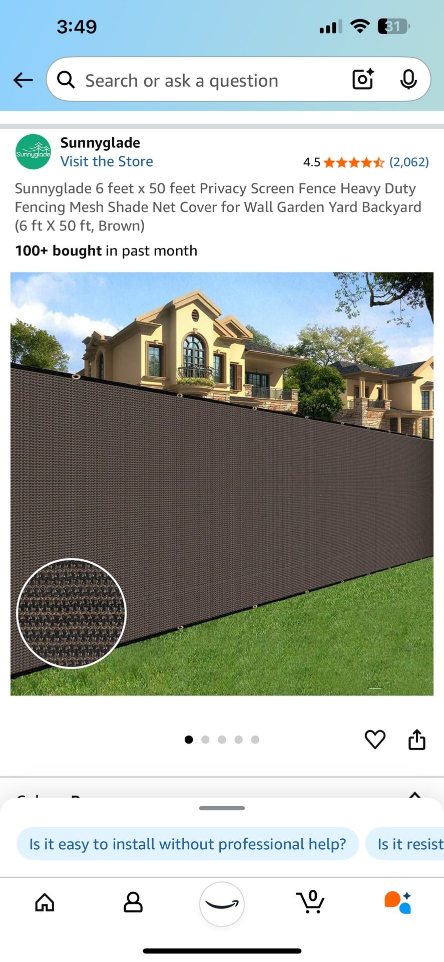 Sunnyglade Privacy Screen Fence