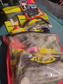 Fishing gear all kinds of items mostly still in pckg