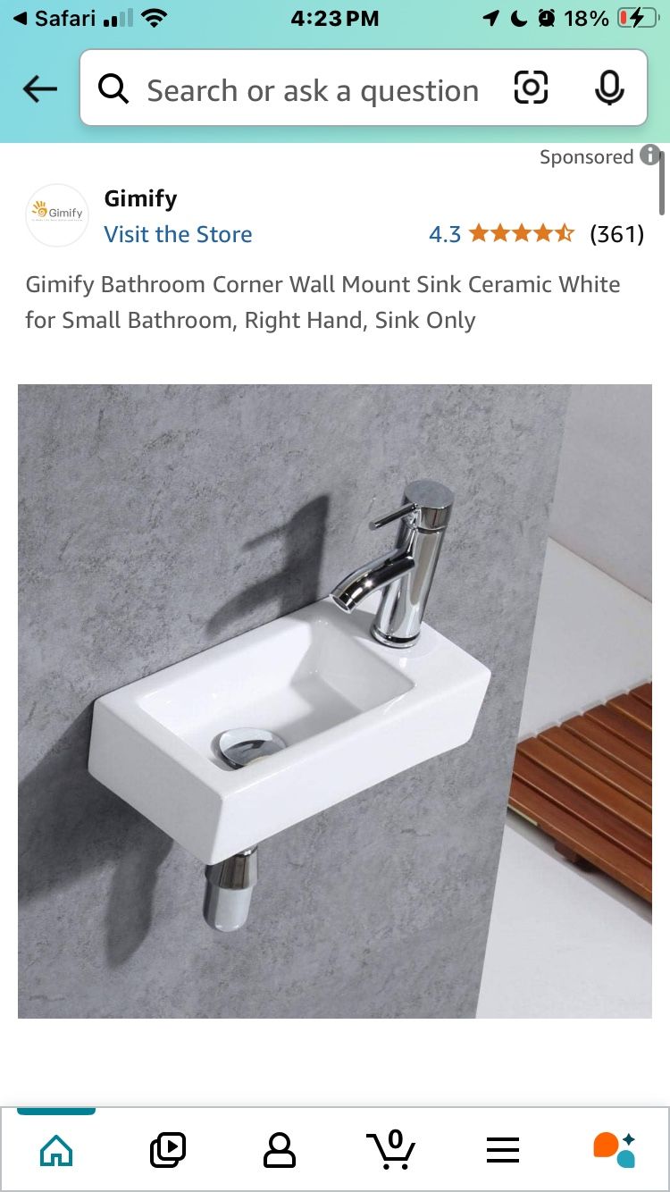 Brand New Small Sink