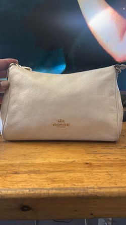 Coach Mia Convertible Shoulder Bag - Chalk White Pebbled Leather (Pristine Condition)
