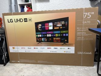 TV 75” UHD AI 4K - IN THE BOX!!!!!