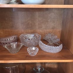 Antique Vintage Crystal And Glassware Some Dating Back To 1840S A Lot Of Six For Sale