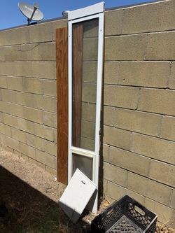 Sliding Screen Door with Pet Door Insert