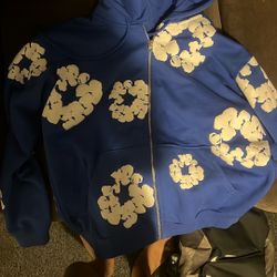 Blue Denim Tear Zipup