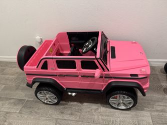 Pink Mercedes-Maybach 12V Kids Ride-On Car with Parent Remote - JOYLDIAS Kids Ride On Cars