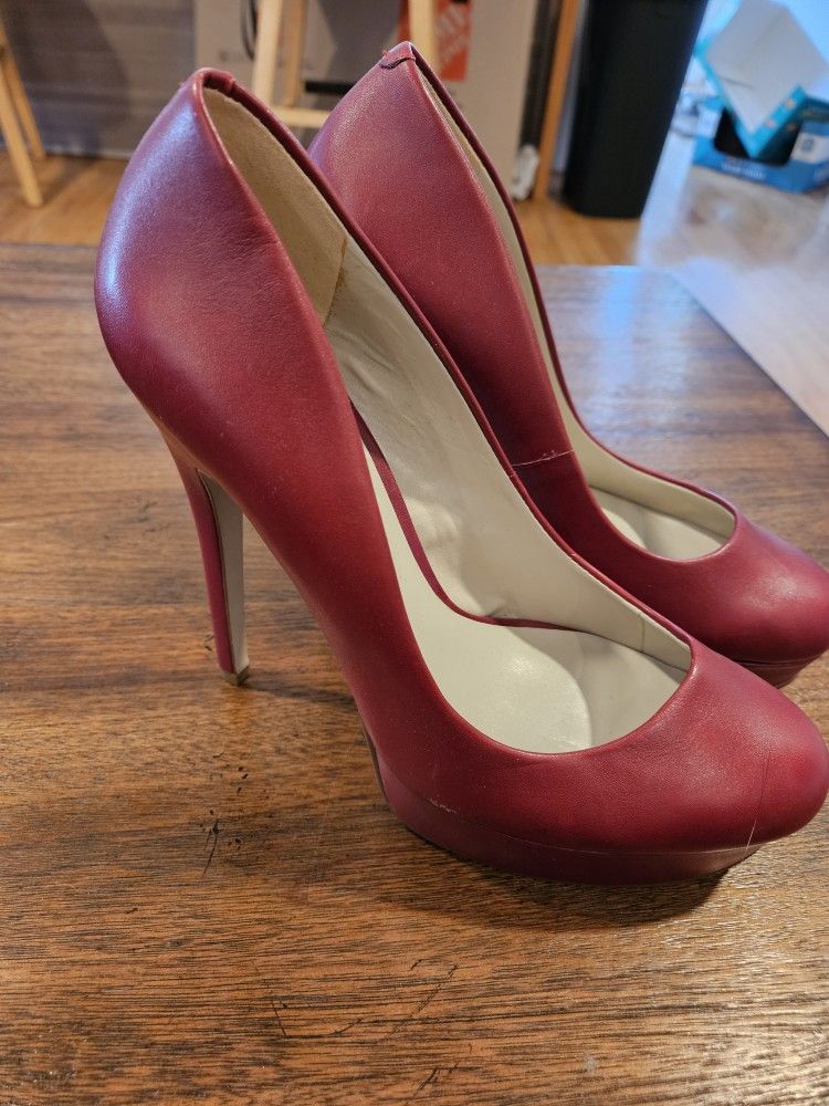 Never Worn Red Aldo Heels