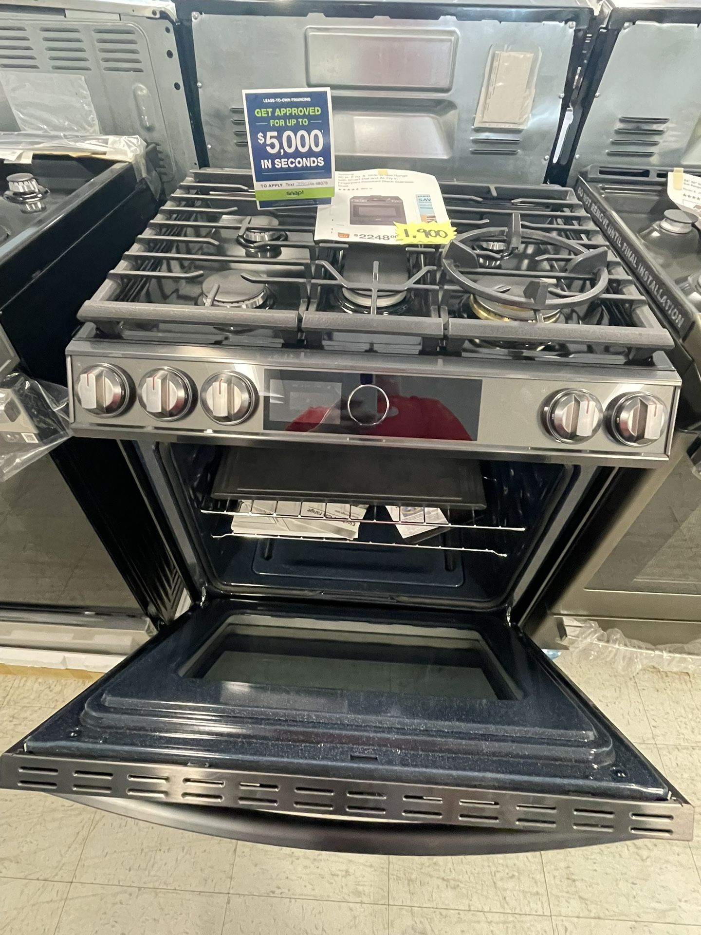 Samsung Gas Range Stove Slidein With Smart Dial And Air Fry New