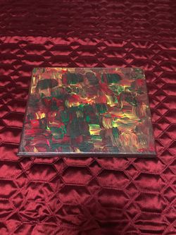 Abstract Christmas-Themed Puddle Pour Painting
