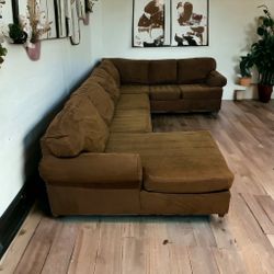 Brown 3-Piece Sectional Sofa Couch **ALL NYC DELIVERY**
