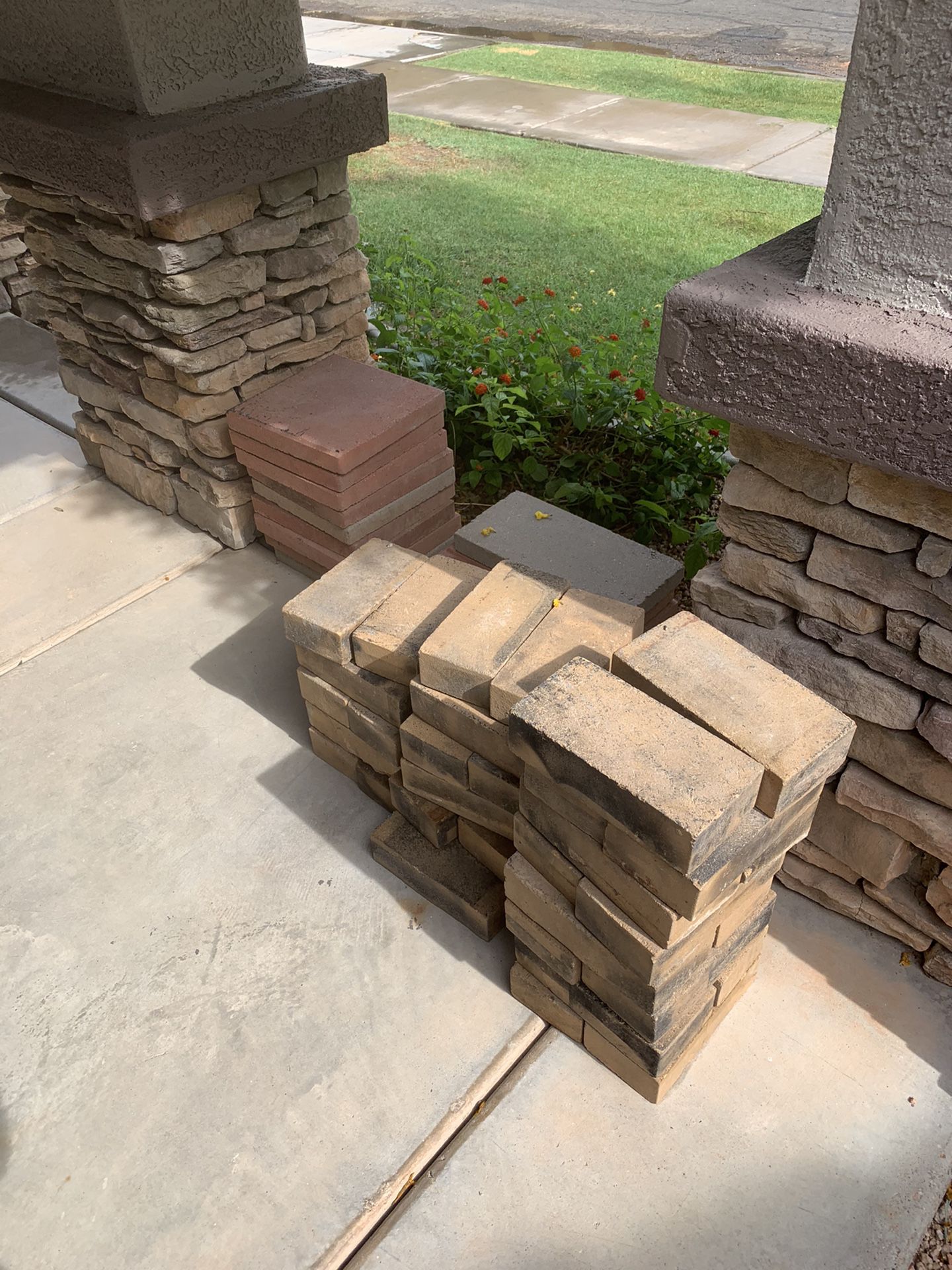 Assorted pavers