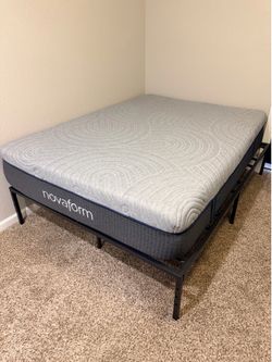 Full Size NovaForm Advanced Gel Mattress + Frame