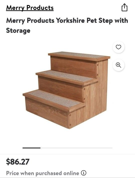 Merry Products Pet Stairs With Storage