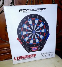 Accudart Rogue 15.5" Electronic Dartboard – Brand New in Box Soft Tip Digital LED Scoreboard