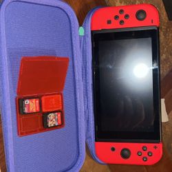 Nintendo Switch Console + Pokémon Scarlet & Mario Kart 8