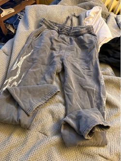 Gray Fleece Jogger Sweatpants