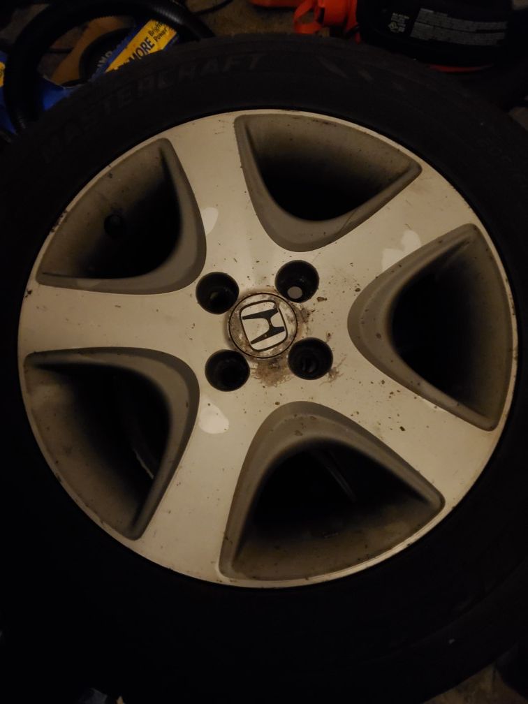 4 mastercraft tire with civic alloy rims