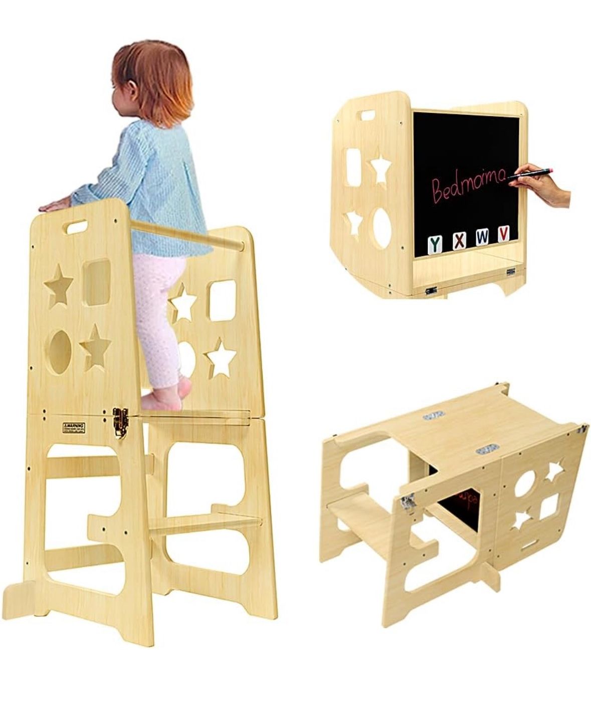 Toddler Kitchen Helper Stool & Table
