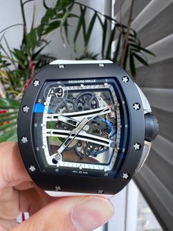 Black ceramic RM61-01 skeleton dial men's automatic mechanical watch