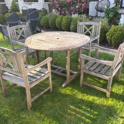 Teak Table And 4 Chairs