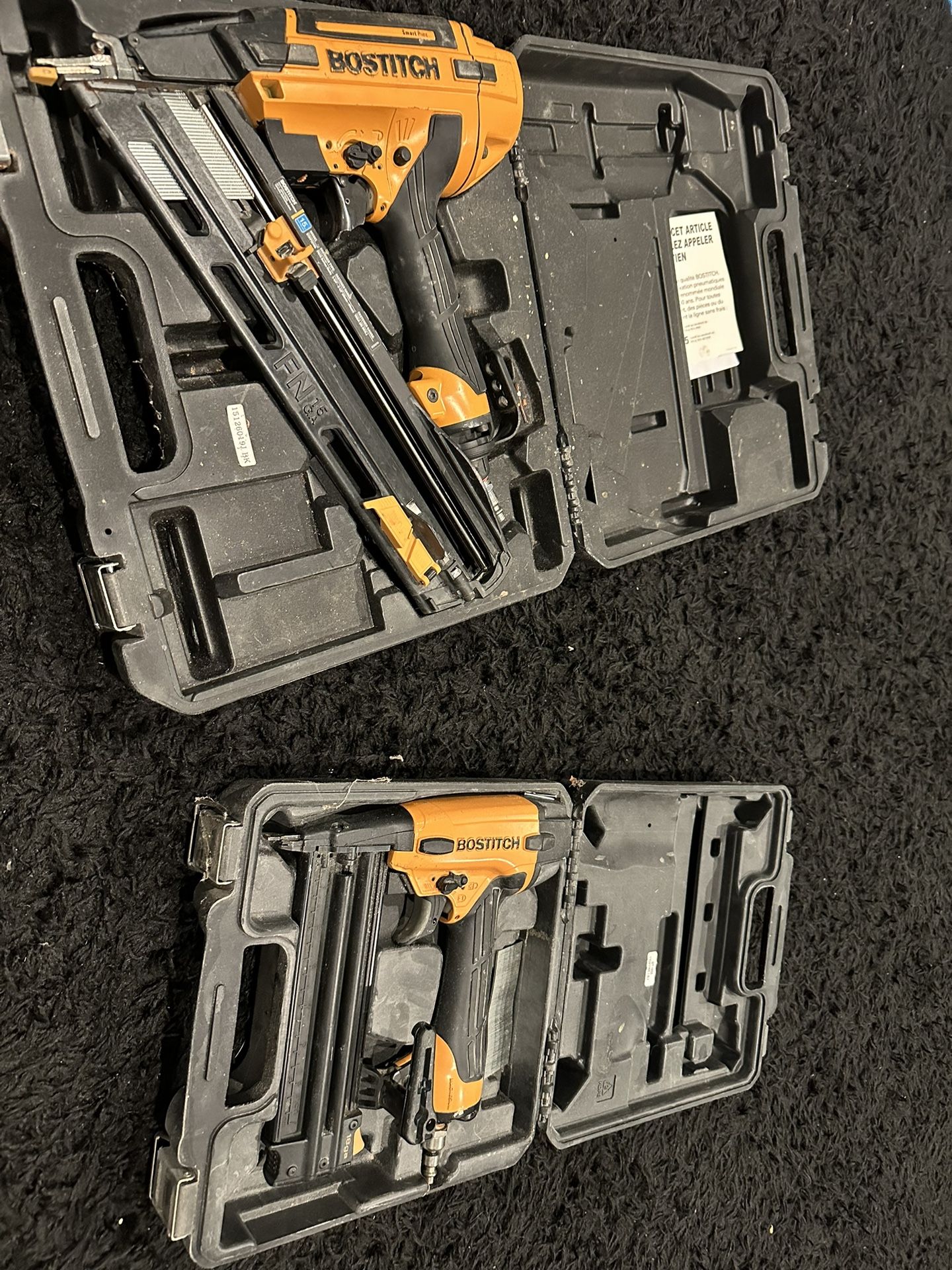 Bostich Pneumatic trim Guns